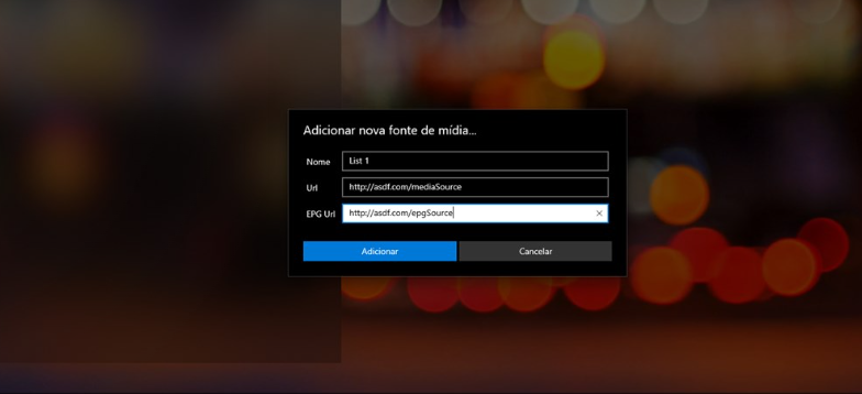 Provide the Name, M3U URL, and EPG URL- FSPlayer IPTV