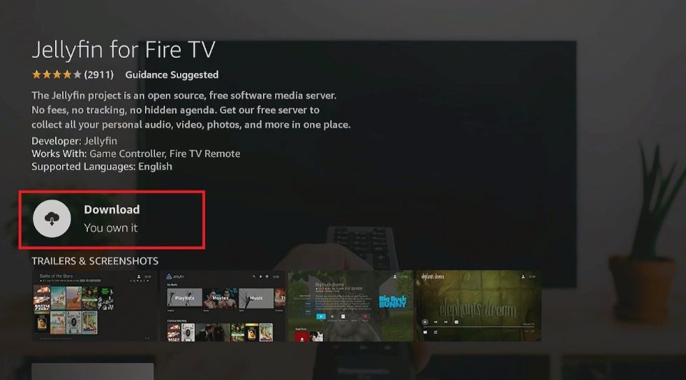 Tap the Get or Download button