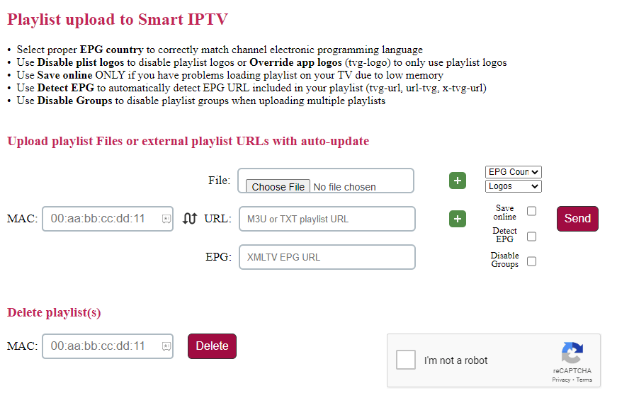 M3U URL of Rocket IPTV