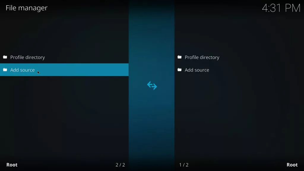 Tap Add Source
