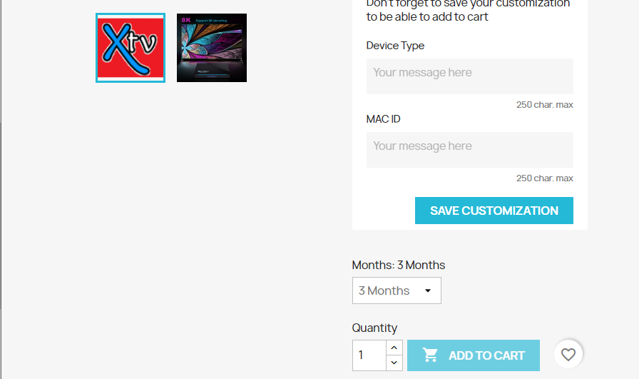 tap the Add to Cart button