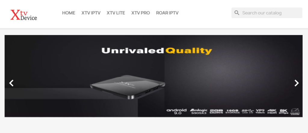 Tap the XTV IPTV tab