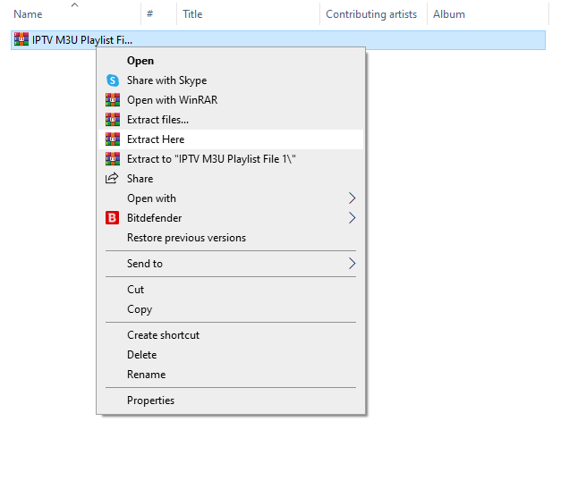 Extract the zip file