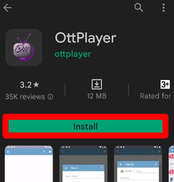 Install OTT player and stream Limitless IPTV on Android
