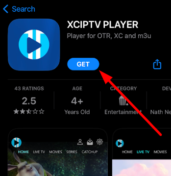 Install XCIPTV Player to Stream EUTV IPTV on iOS