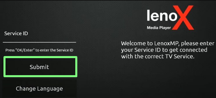 Enter your login details and click Submit