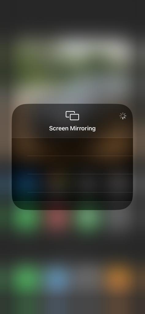 Tap Screen Mirroring to access IPTV player on Roku