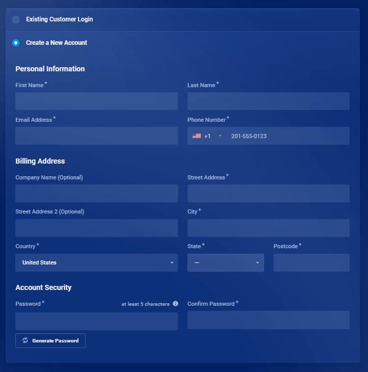 Checkout page of Supersonic Streams IPTV