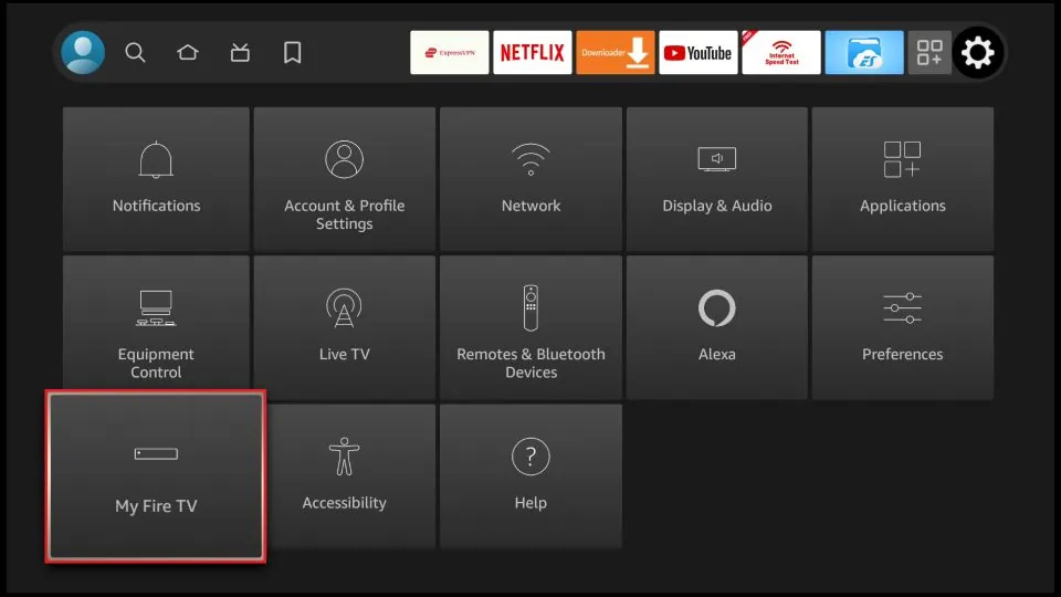 Click My Fire TV on Firestick