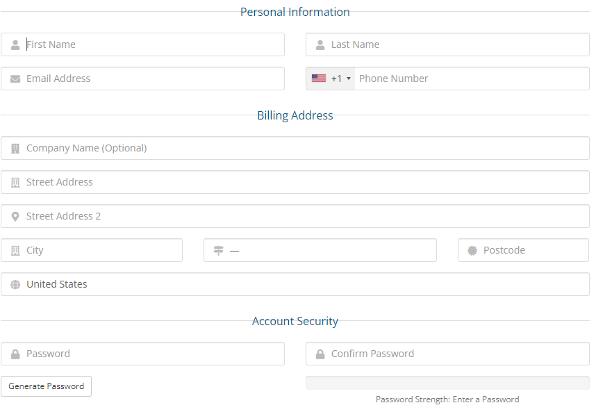 Checkout page of Rapid IPTV