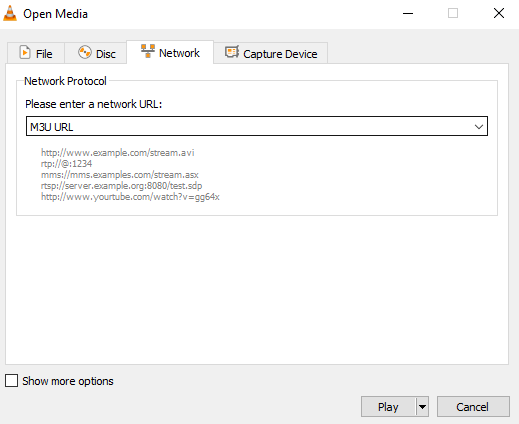 Click the Network tab
