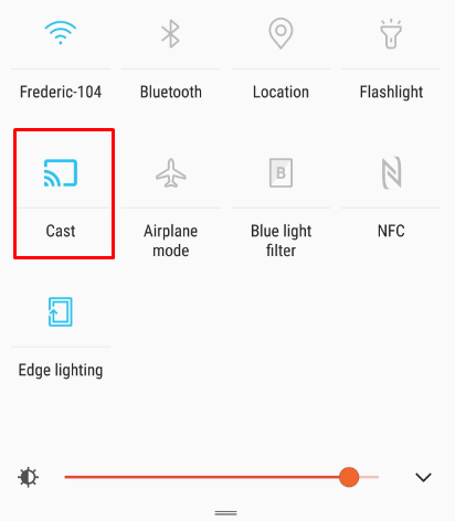Select the Cast menu.