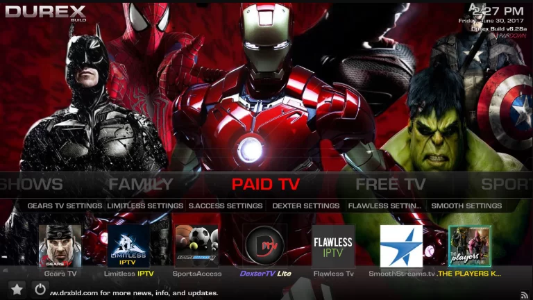 Durex IPTV on Kodi