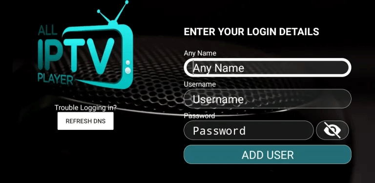 Click on the Add User button