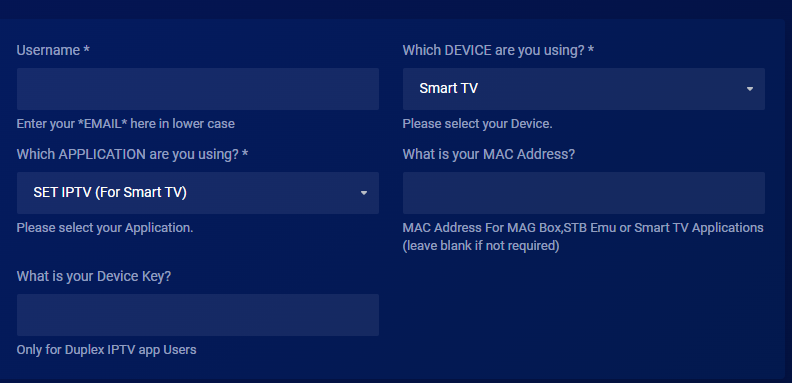 Checkout page of Galaxy IPTV