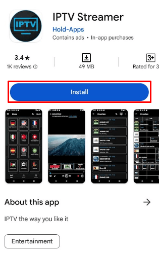 Tap on the Install button