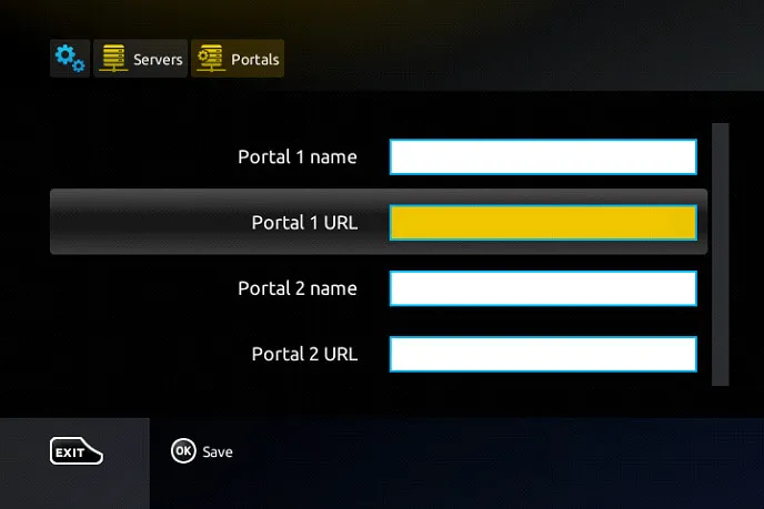 Enter the Aris IPTV URL and Playlist name on the field