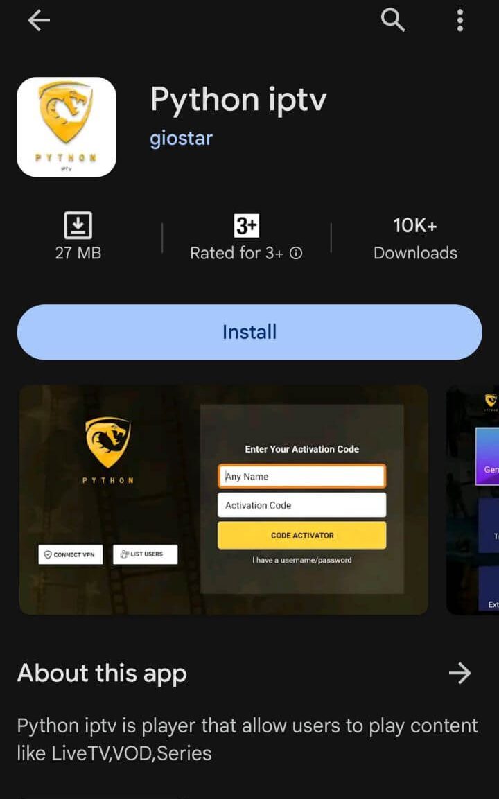 Install the Python IPTV app to stream the Daily IPTV content