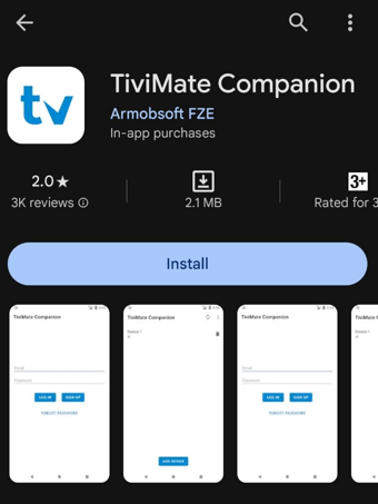 Install the TiviMate IPTV Player