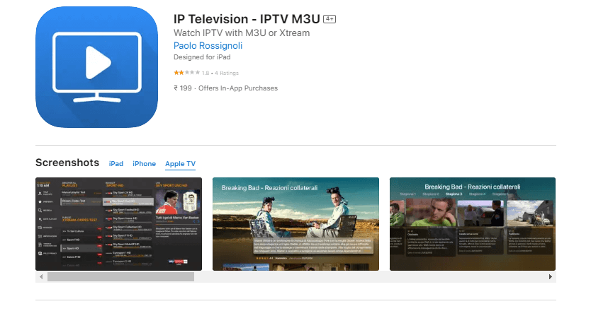 Get IPTV Television app