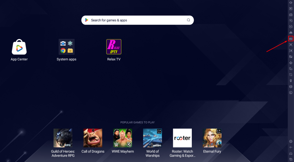 Select the Install APK icon to download Lazy IPTV