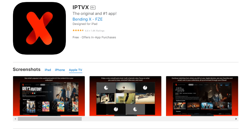 Get IPTVX app to stream Legends IPTV content