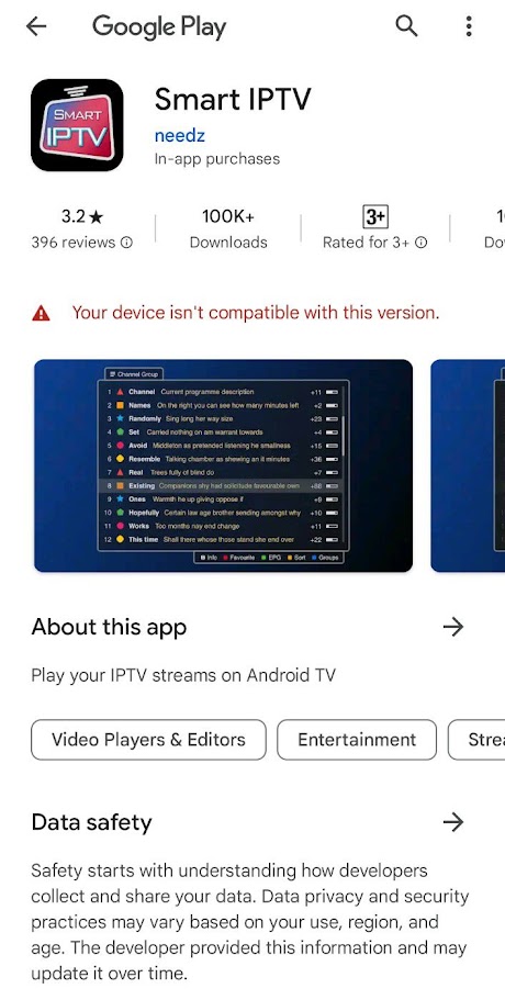 Download the Smart IPTV to stream Soft IPTV