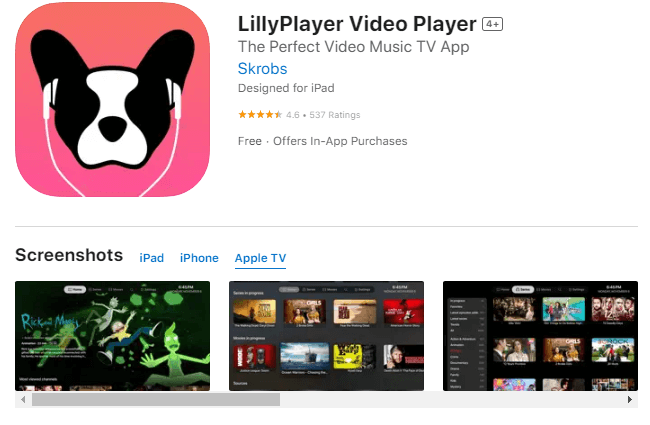 Get Lilly Player app to stream IPTV Gear content