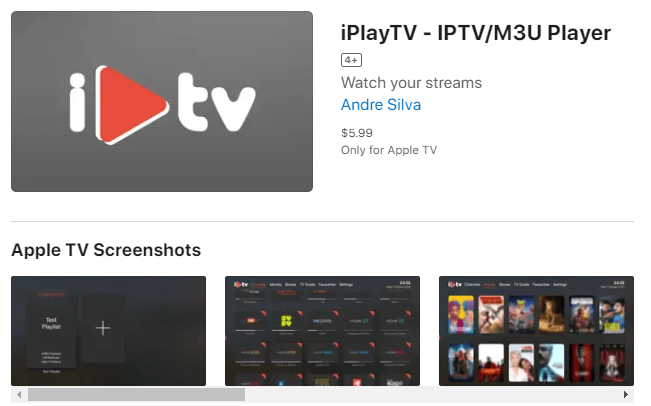 Install iPlayTV IPTV Player to watch IPTV Grand content