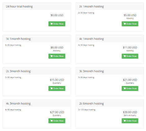 JJ Hosting IPTV subscription plans