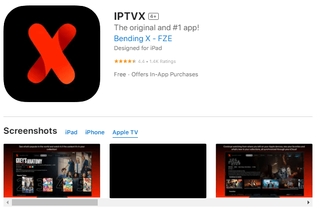 Get IPVX app from Apple TV to stream Planet IPTV content