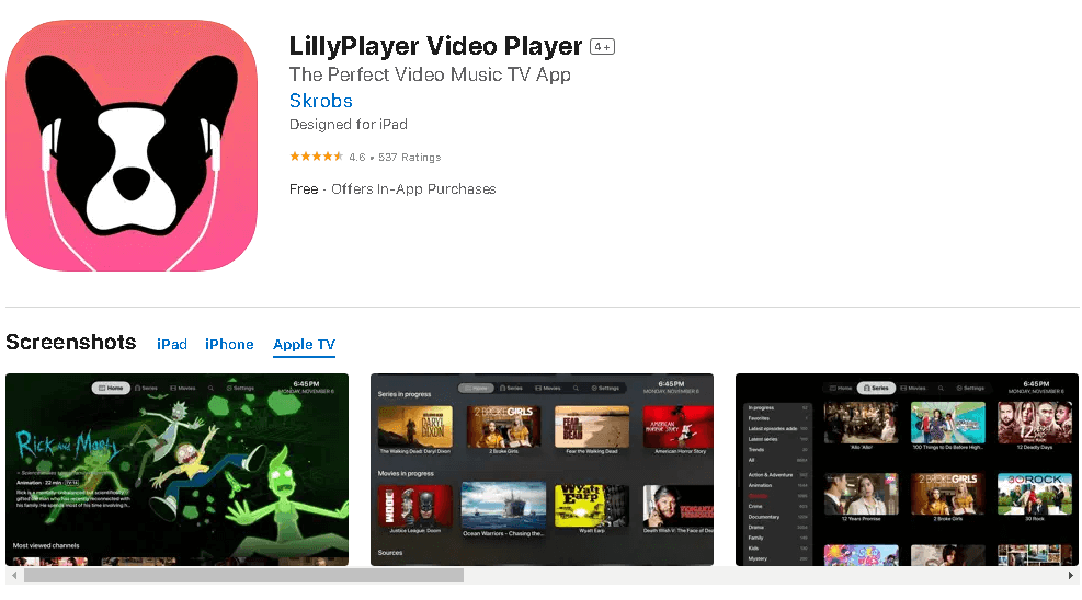 Get Lilly Player to stream Players Klub IPTV content